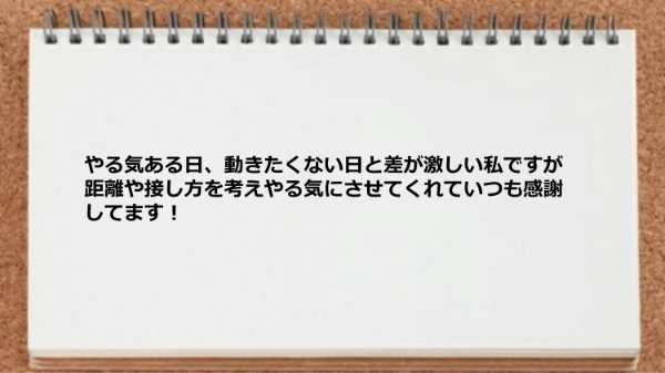 距離感や接し方を考えてくれたおかげでやる気にさせてくれました