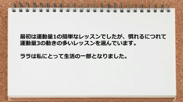 ヨガが生活の一部になった